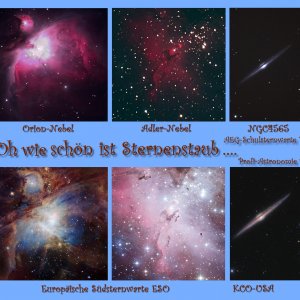 Collage „Oh wie schön ist Sternenstaub …“